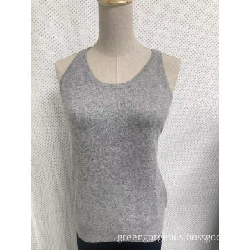 Wholesale Pure Color Women's 100%Cashmere Vest